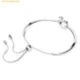  Vòng Tay, Lắc Tay Swarovski Iconic Swan Bangle Swan, Blue, Rhodium plated 5660595 