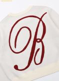  Áo Sweat Len Badblood Classic Big Logo Crewneck Sweater - Cream w-knt24-007 Trắng Kem 