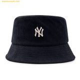 Mũ Bucket MLB Basic Corduroy New York Yankess 3AHTC0136-50BKS Đen 