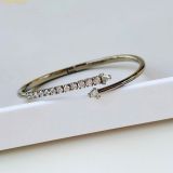  Vòng Tay, Lắc Tay Swarovski Sublima bangle White, Ruthenium plated S 5723170 