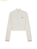  Áo Khoác Cardigan MLB Women's Varsity Ribbed Zip-Up Cardigan NY (D.Cream) 3FKCV0444-50CRD 