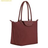  Túi Tote Longchamp Le Pliage One M Burgundy Bordeaux - Canvas 