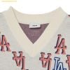  Áo Ghile Len MLB Classic Monogram Full-Panel Pattern Overfit Vest LA (Cream) 3AKPM0331-07CRS 
