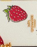 Ví Thẻ Coach Zip Card Case With Strawberry Print 
