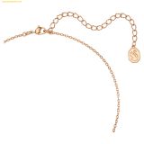  Dây Chuyền, Vòng Cổ Swarovski Bella V pendant Round cut, Pink, Rose gold-tone plated 5662088 