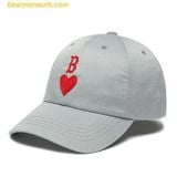  Mũ lưỡi trai MLB Heart Cotton Unstructured Ball Cap B - 3ACP0091N-43GRS - Xám 