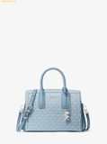  Túi Xách Michael Kors MK Laila Small Crossbody Satchel Xanh Logo 