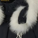  Áo Khoác Phao Dài MLB Curve Long Down New York Yankees 3FDJB1246-50BKS - Đen 