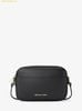  Túi Đeo Chéo Michael Kors Jet Set Small Pebbled Leather Camera Crossbody Bag Black 