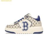  Giày Thể Thao MLB Cổ Cao Chunky Liner Mid Classic Monogram Boston Red Sox L.Beige 3ASXLM13N-43BGL 