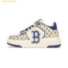  Giày Thể Thao MLB Cổ Cao Chunky Liner Mid Classic Monogram Boston Red Sox L.Beige 3ASXLM13N-43BGL 