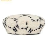  Mũ Nồi MLB Dia Monogram Fur Beret New Yankees 3ACBMF126-50CRS - Màu Trắng 