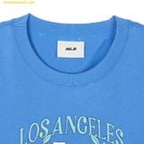  Áo Crop MLB Women's Varsity Sports Semi-Crop Short Sleeve T-shirt LA (Ptn.Blue) 3FTSV0443-07BLP 