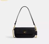  Túi Đeo Vai Coach Brook Flap Chain Bag CAN90 Black 