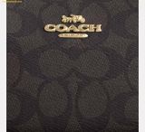  Túi Đeo Vai Coach Teri Mini Crossbody Bag In Signature Canvas CW323 Black Logo 