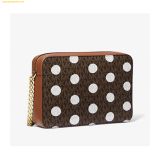  Túi Đeo Chéo Michael Kors MK Jet Set Large Polka Dot Signature Logo Crossbody Bag 
