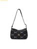 Túi Đeo Vai MLB Diamond Monogram JQD Mini Hobo Bag New York Yankees 7ACRMD15N-50BKS Đen