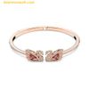  Vòng Tay, Lắc Tay Swarovski Dancing Swan Bangle Swan Red Rose Gold Tone Plated 5614122 