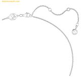  Dây Chuyền Swarovski Una Pendant Heart, Small, White, Rhodium Plated 5625533 