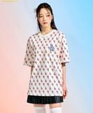  Áo Phông MLB Classic Monogram Full-Panel Pattern Short-Sleeve T-Shirt LA (Cream) 3ATSM1133-07CRS Trắng Cream 