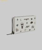  Ví Dài KARL LAGERFELD Large Zip Wallet With Pins 19 White 