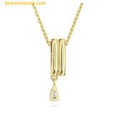  Dây Chuyền - Vòng Cổ SWAROVSKI Dextera Pendant Mixed Cuts, White, Gold-Tone Plated 5663333 