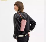  Túi Đeo Vai Coach Barrel Bag In Signature Canvas Melon Pink CDY79 