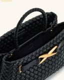  Túi Xách JW PEI Elora Woven Tote Bag - Black 