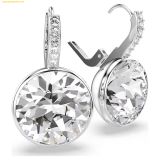  Bông Tai, Khuyên Tai Swarovski Millenia drop earrings Round cut, White, Rhodium plated 5731149 