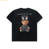 Áo Phông ADLV Rabbit Bear Doll Logo Short Sleeve T-Shirt Đen
