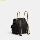  Balo Coach Tabby Backpack With Quilting CU076 Black 