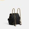  Balo Coach Tabby Backpack With Quilting CU076 Black 