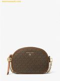  Túi Đeo Chéo Michael Kors Jet Set Small Logo Convertible Camera Bag Brown 