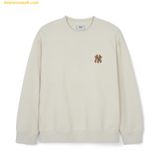  Áo Sweater MLB long-sleeved college T-shirt Monogram series New York Yankees 3AMTM0444-50CRD Trắng 