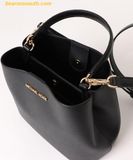  Túi Xách Michael Kors Pratt Medium Signature Logo Shoulder Bag Đen 