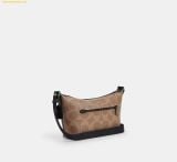  Túi Đeo Chéo Coach Small Finn Crossbody Bag With Pouch In Maxi Signature Canvas Tan Black CCG19 