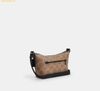  Túi Đeo Chéo Coach Small Finn Crossbody Bag With Pouch In Maxi Signature Canvas Tan Black CCG19 