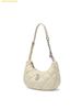  Túi Đeo Vai MLB Basic Quilted PU Hobo Bag Boston Red Sox Cream 3ABQBQ16N-43CRS 