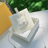  Dây Chuyền Swarovski Matrix pendant Baguette cut, Knot, White, Rhodium plated 5728553 
