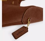  Túi Đeo Vai Coach Brooklyn 28 Warm Brown Suede Shoulder Bag CW637 