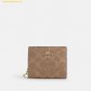  Ví Gập Coach Snap Wallet In Signature Canvas CW789 Brown 