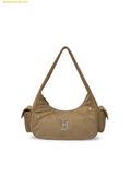  Túi Đeo Vai MLB Vintage Street Studded Hobo Bag Boston Red Sox Beige 3ABQVB26N-43BGM 