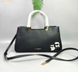  Túi Xách Karl Lagerfeld Paris Meribel Satchel With Pins - Đen 