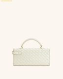  Túi Xách JW PEI Keyla Weave Texture Top Handle Bag - White 
