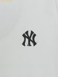  Áo Phông MLB Basic Simple Street Logo Oversized Short Sleeve T-shirt New York Yankees 3ATSB0463-50WHS White 