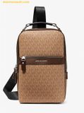 Túi Đeo Chéo Nam Michael Kors Hudson Logo Sling Pack Husk 33F2LBKC6B 