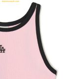  Đầm Suông MLB Women's Basic Small Logo Gold Ringer Sleeveless One-Piece Dress LA (L.Pink) - 3FOPB0643-07PKL 