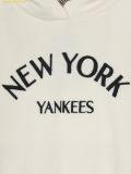  Áo Hoodie MLB Women's Basic Varsity Hoodie Sweater Pullover NY (Cream) 3FKPV0144-50CRS 