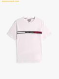  Áo Thun Tommy Hilfiger Crew Neck Logo Panel T-Shirt Trắng 