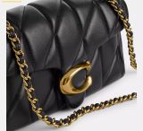 Túi Đeo Vai Coach Tabby Shoulder Bag 20 With Pillow Quilting Black CP149 